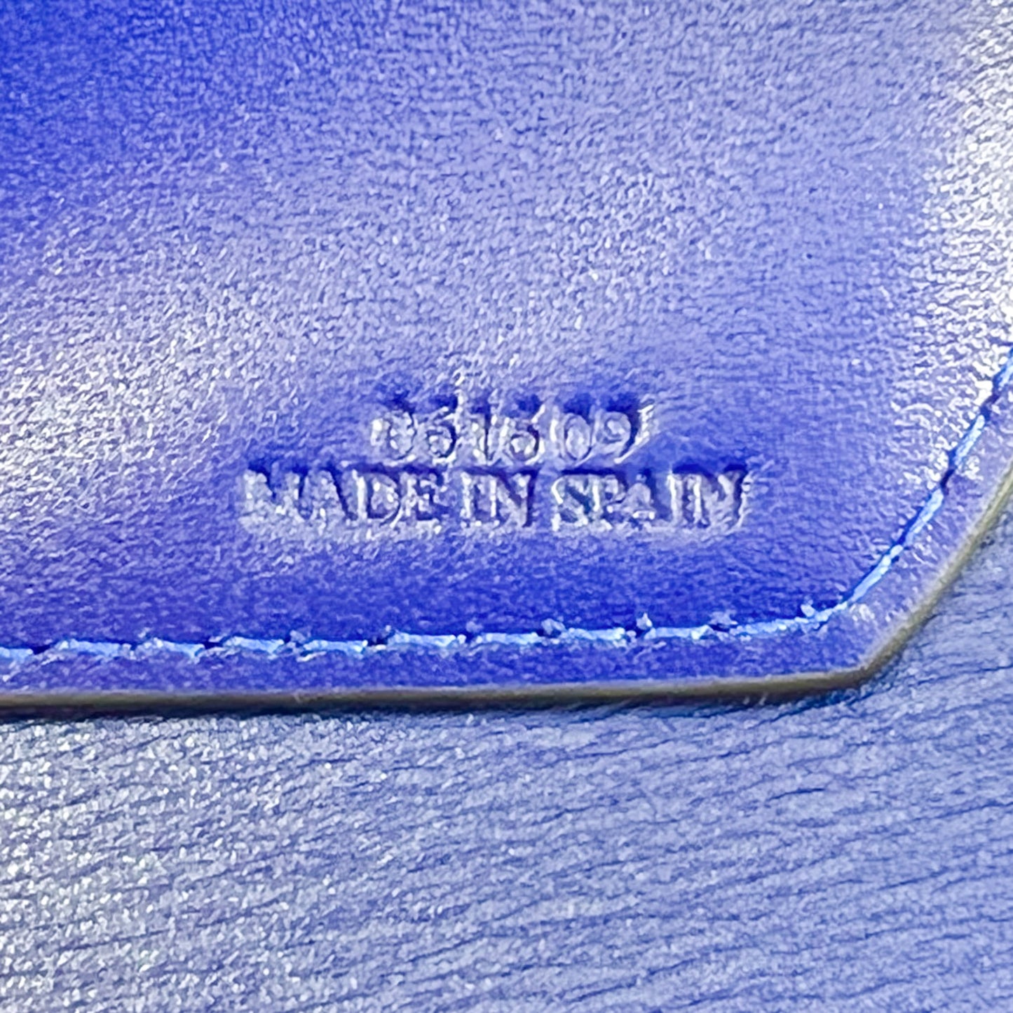 Loewe Electric Blue Leather Barcelona Shoulder Bag