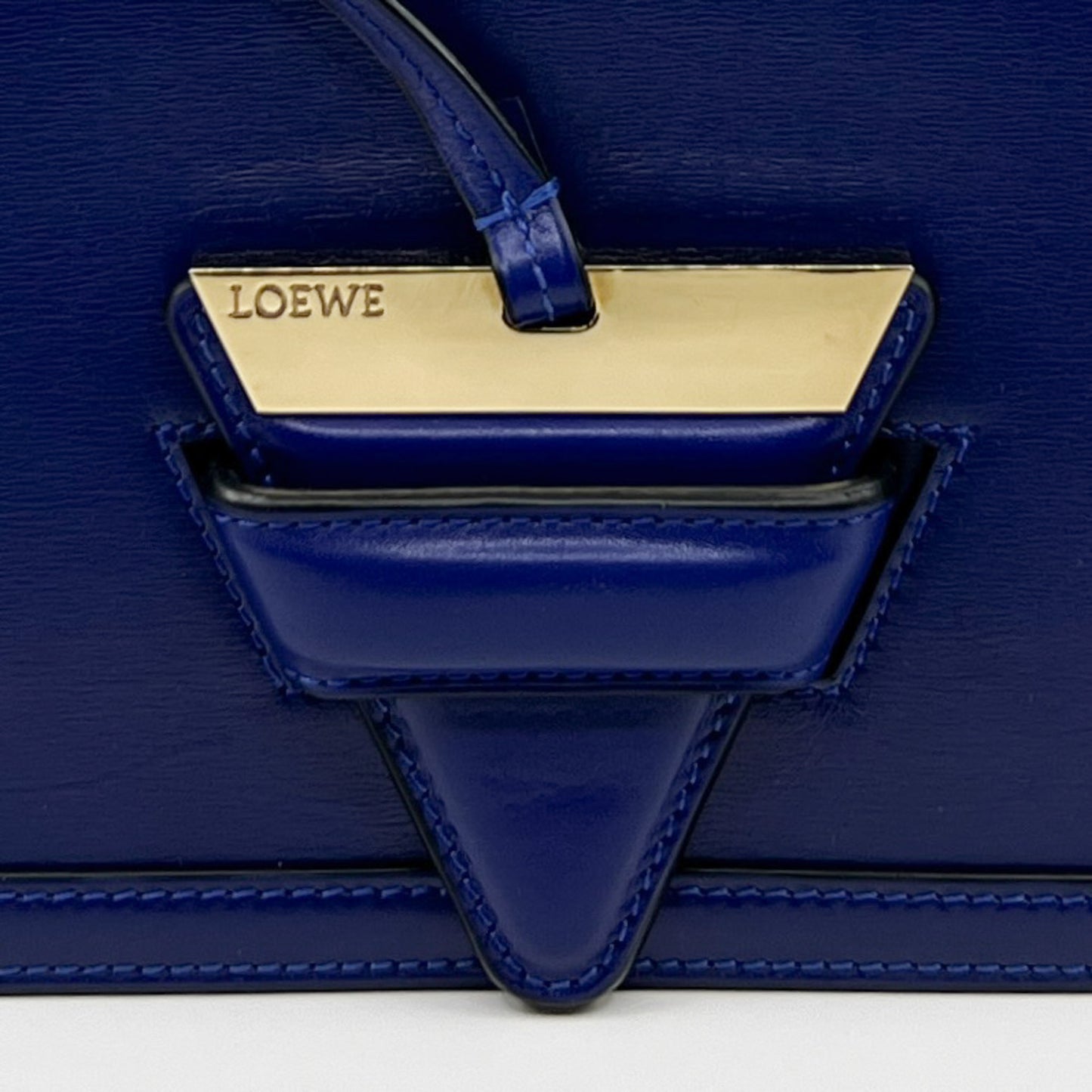 Loewe Electric Blue Leather Barcelona Shoulder Bag