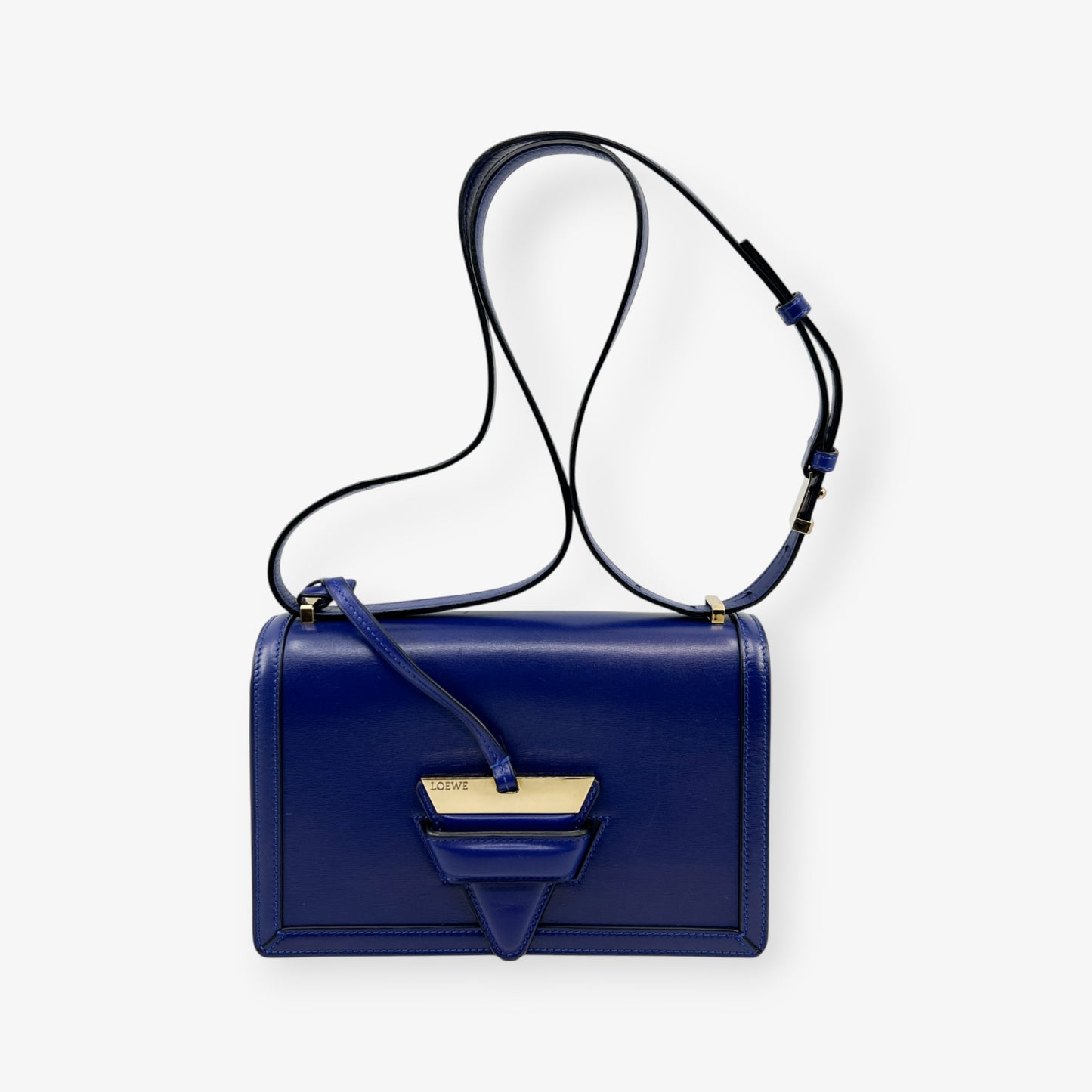 Loewe Electric Blue Leather Barcelona Shoulder Bag