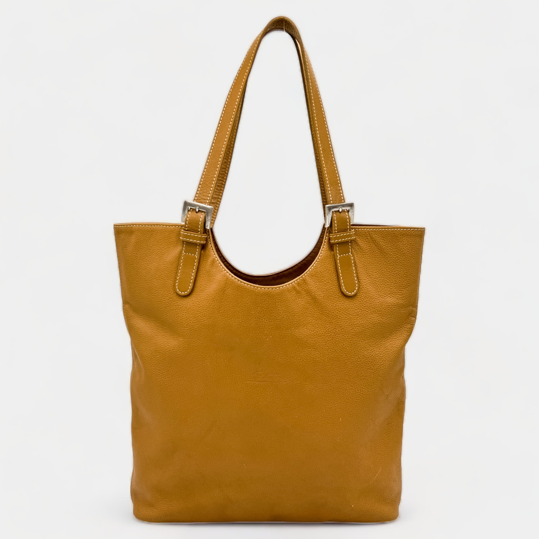 Longchamp leather tote discount bag