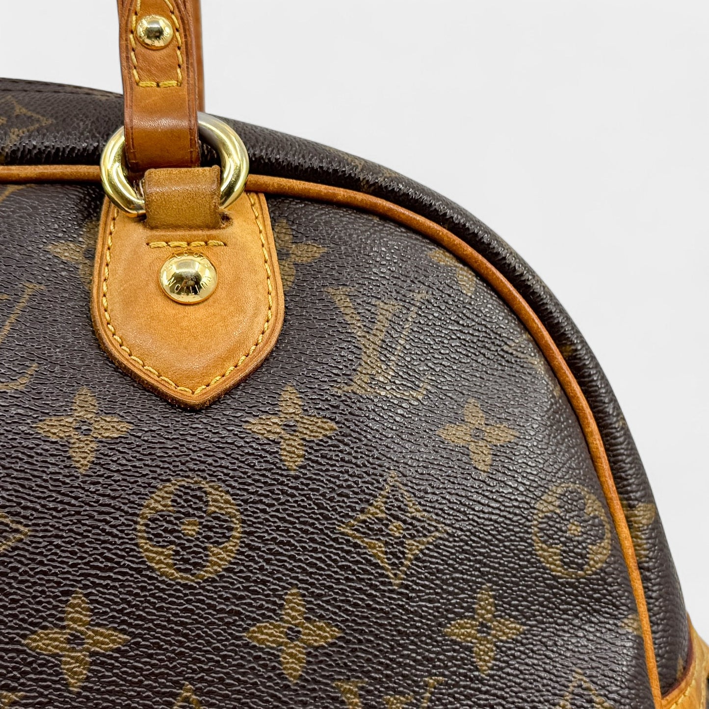 Louis Vuitton Montorgueil PM Coated Canvas Top Handle Bag