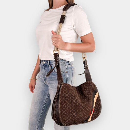 Louis Vuitton Limited Edition Amman Rope Handle & Flap Messenger Bag
