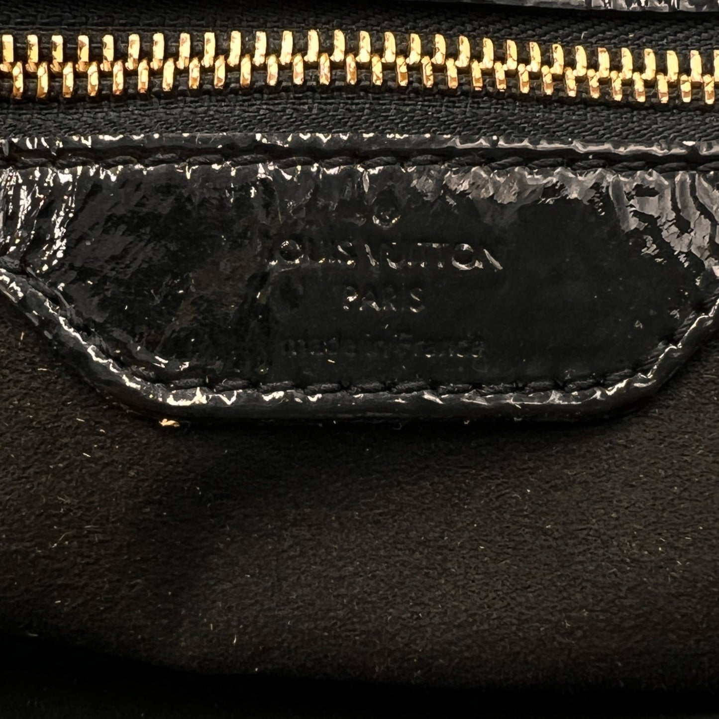 Louis Vuitton Black Patent Leather Mahina Surya Shoulder Bag
