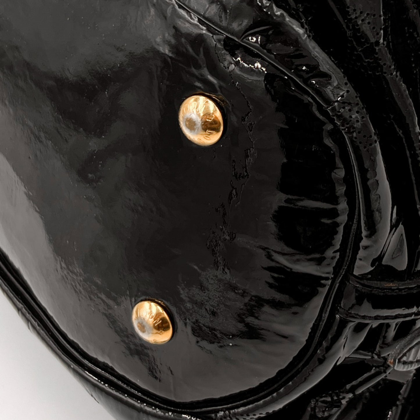 Louis Vuitton Black Patent Leather Mahina Surya Shoulder Bag