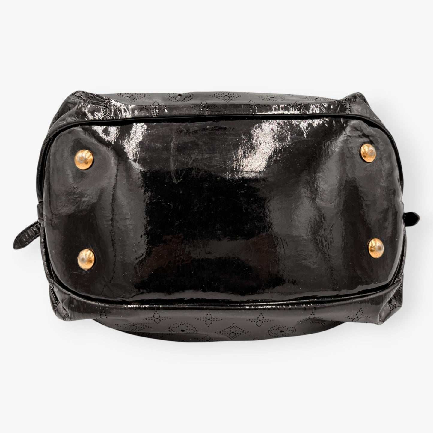 Louis Vuitton Black Patent Leather Mahina Surya Shoulder Bag