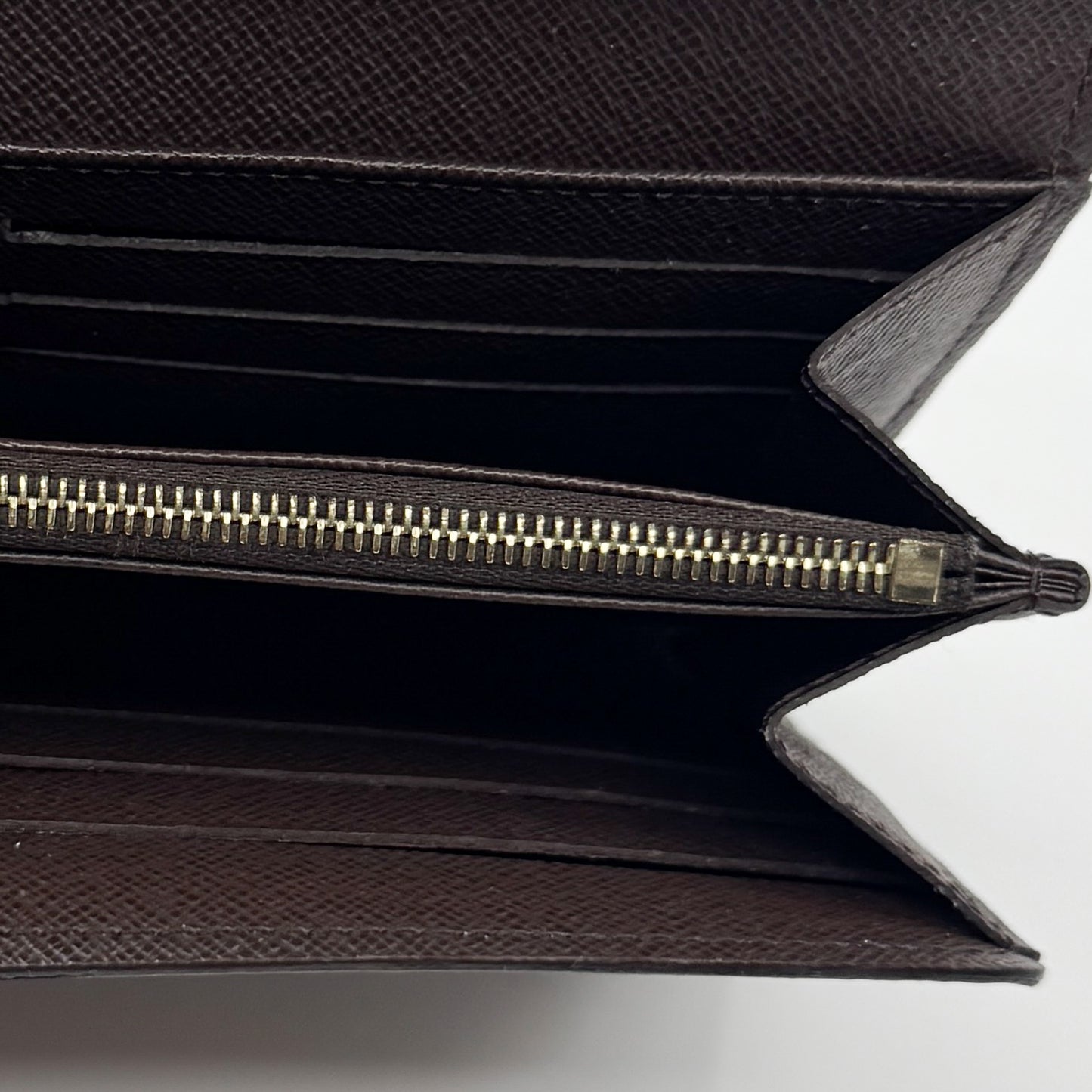 Louis Vuitton Brown Damier Ebene Sarah Wallet