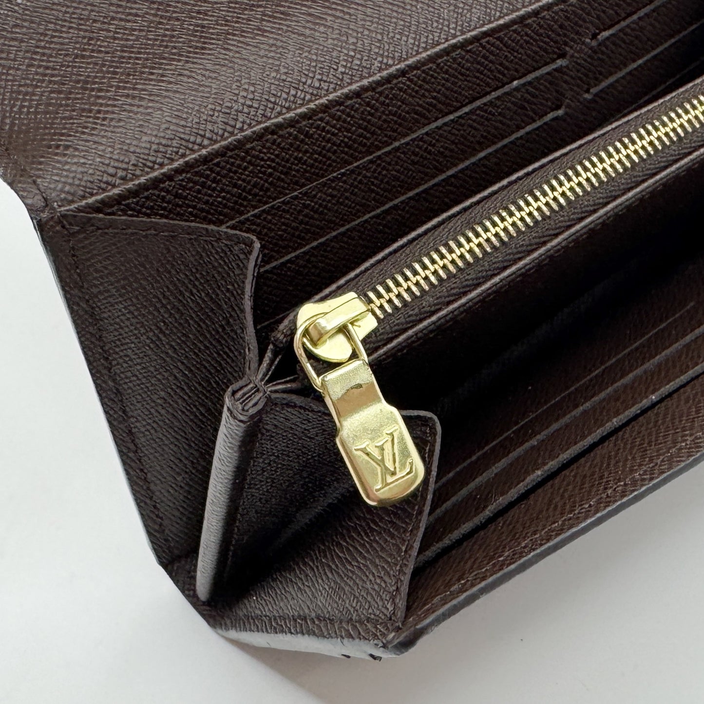 Louis Vuitton Brown Damier Ebene Sarah Wallet