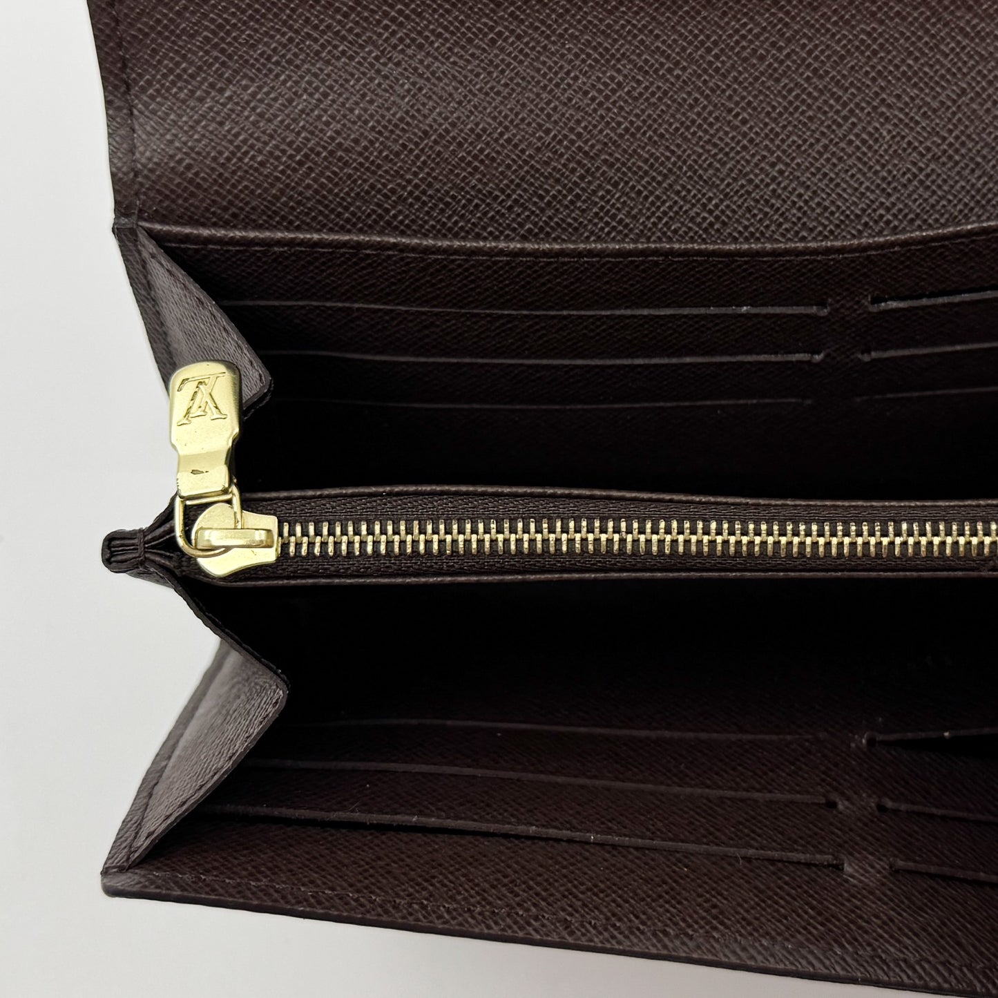 Louis Vuitton Brown Damier Ebene Sarah Wallet