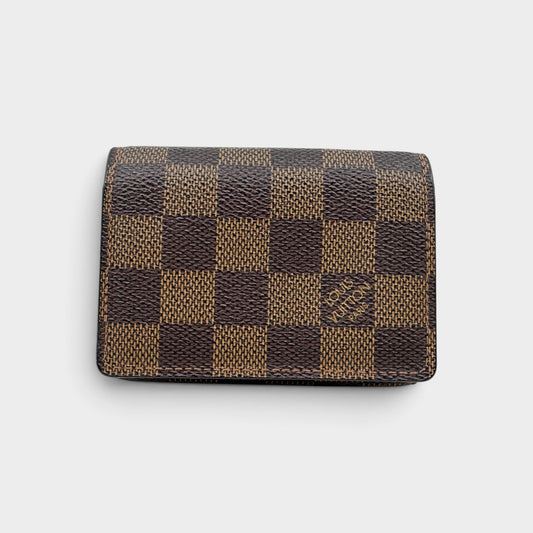 Louis Vuitton Damier Ebene Coated Canvas Card Holder