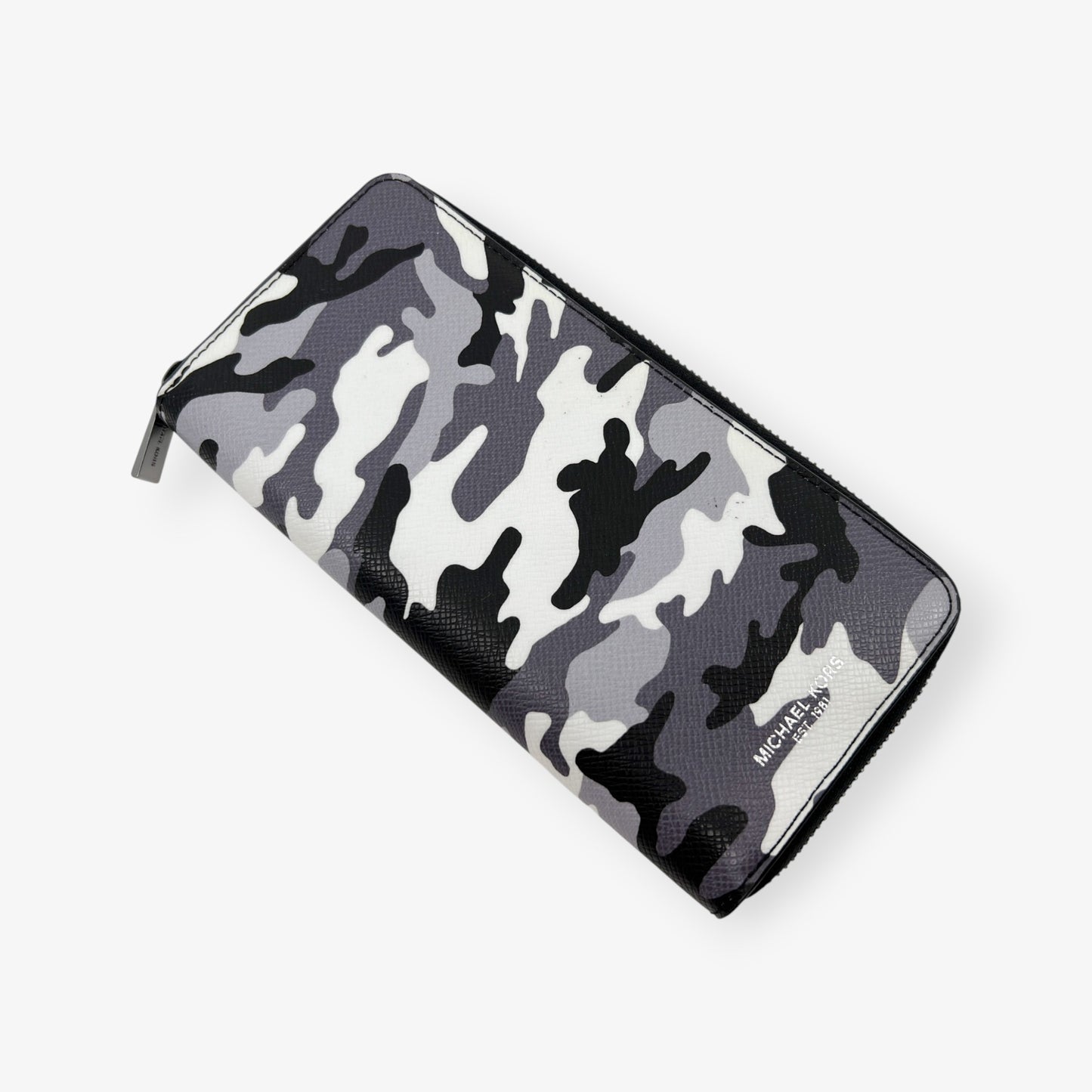 Michael Kors Kent Black & Grey Camouflage Wallet