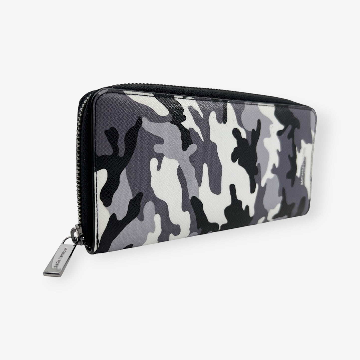 Michael Kors Kent Black & Grey Camouflage Wallet