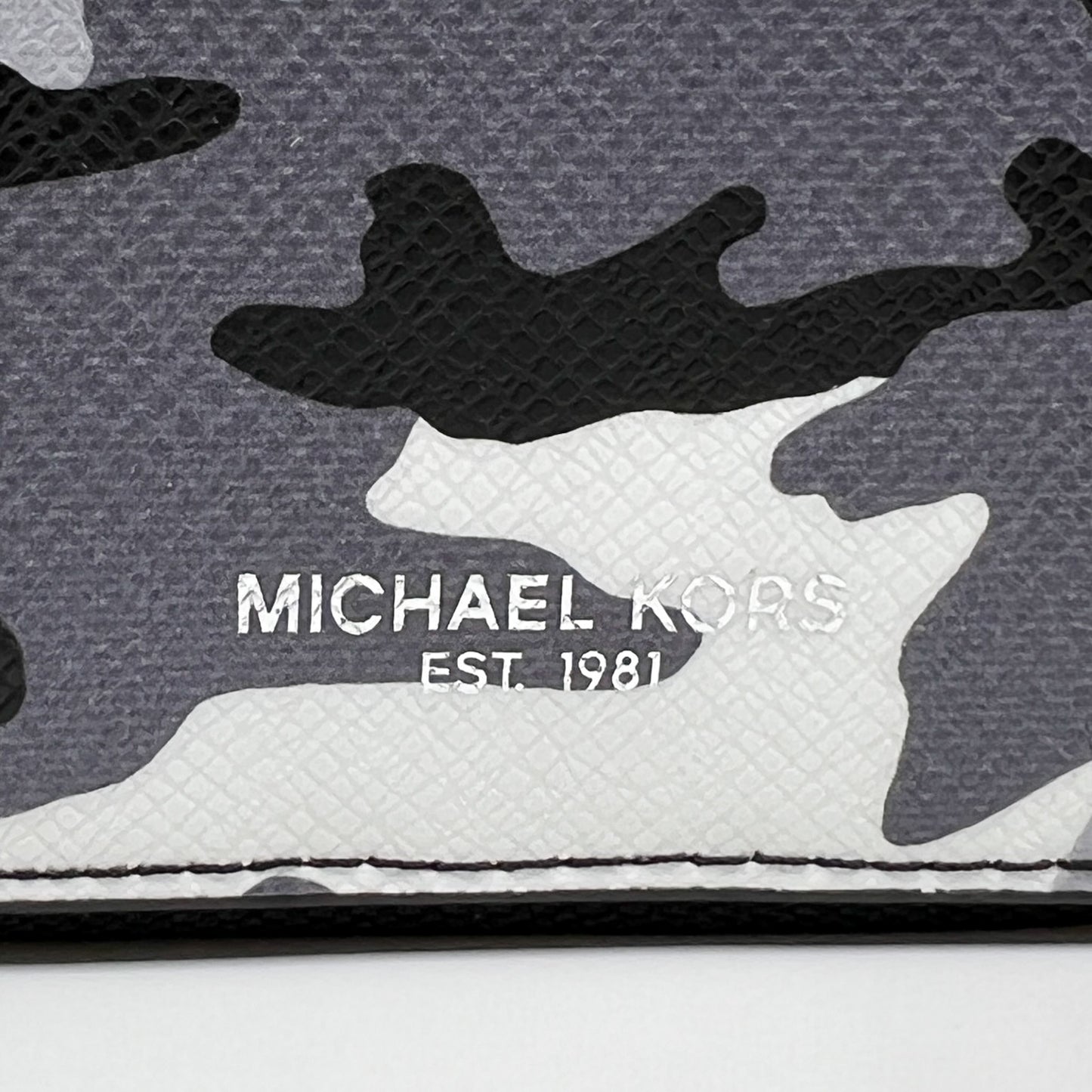Michael Kors Kent Black & Grey Camouflage Wallet