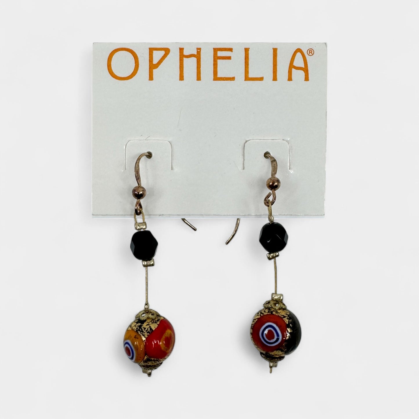Ophelia Multicoloured Murano Glass Bead Drop Earrings