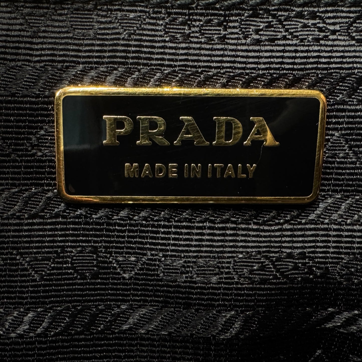 Prada Black Saffiano Leather Bauletto Zip Work Tote Bag
