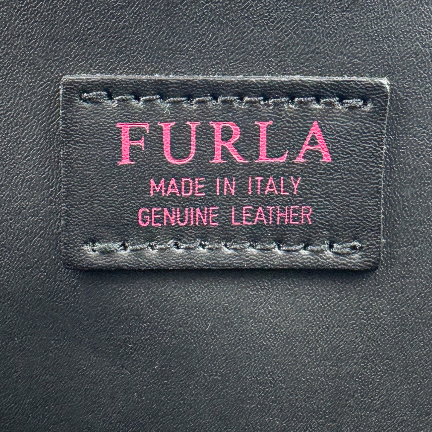 Furla Black Smooth Leather Milano Tote Handbag