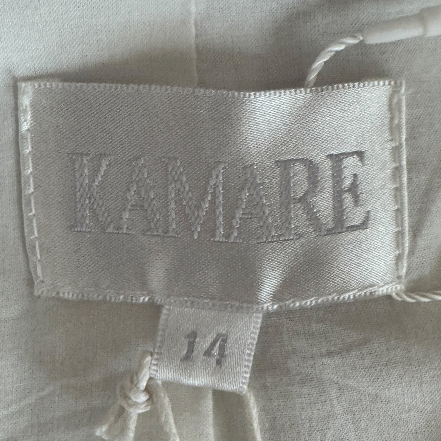 Kamare Brown & White Vi Striped Blazer Jacket Large ~ AU14