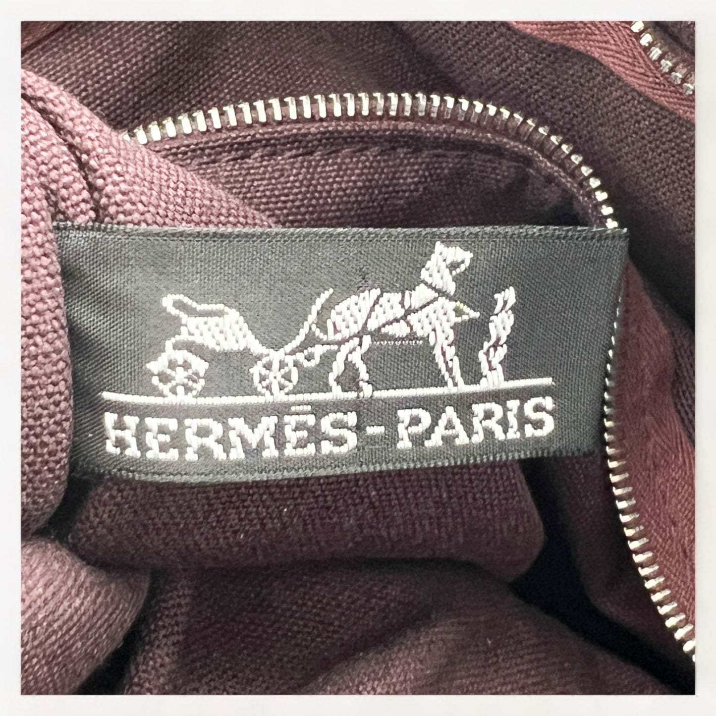 Hermes Fourre-Tout Red Canvas Mini Tote Bag