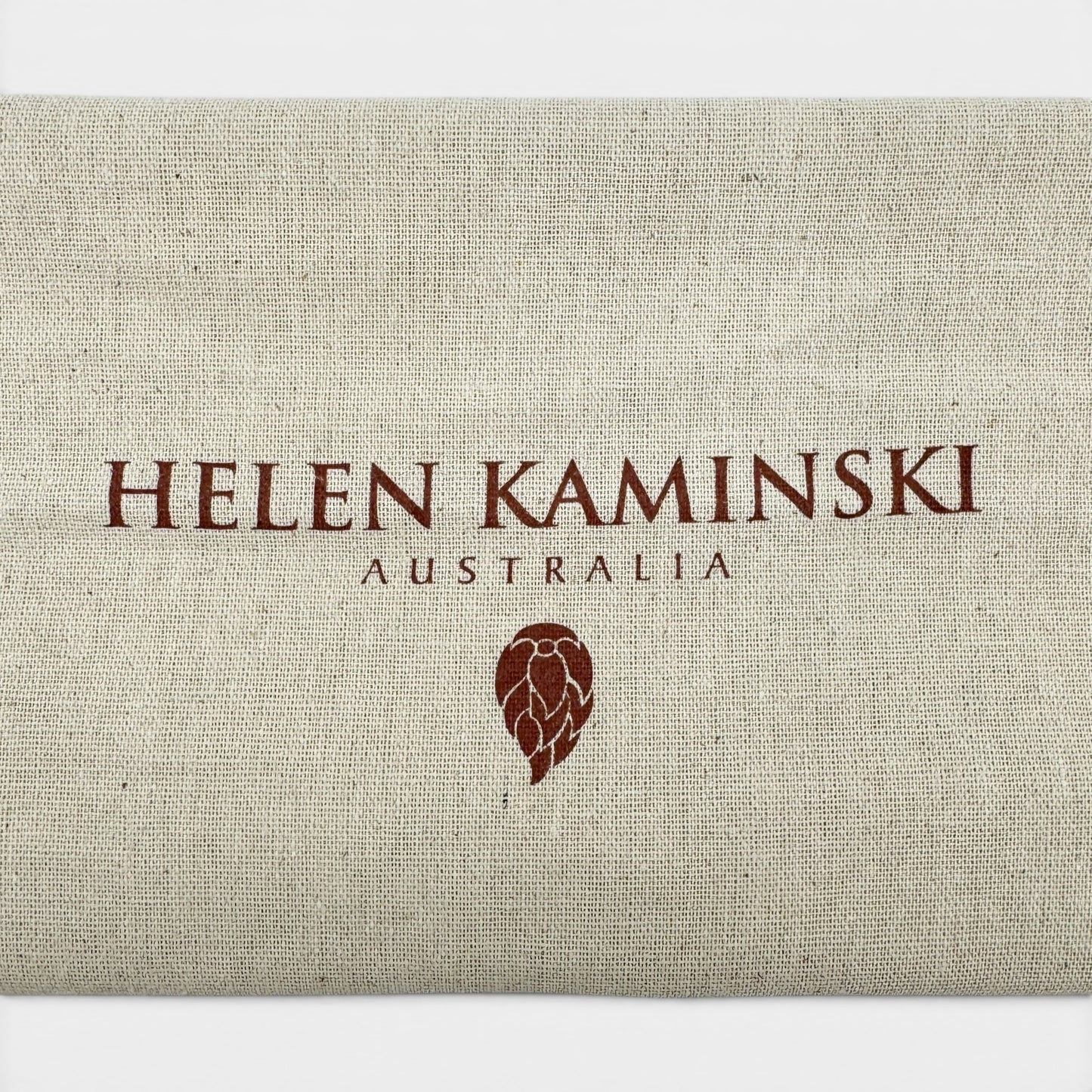 Helen Kaminski Black Leather Raffia Wristlet Clutch Bag