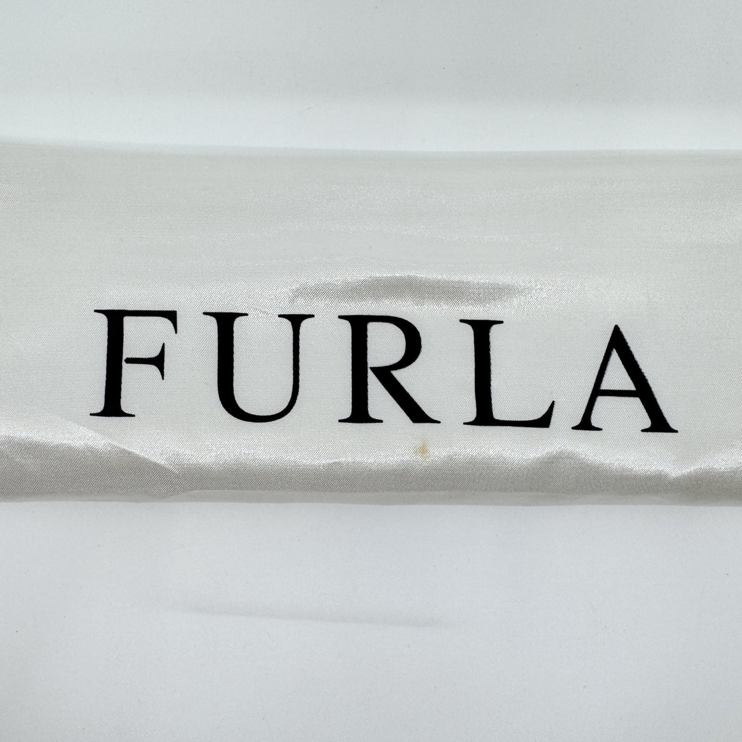 Vintage Furla Black Suede and Leather Top Handle Zip Bag