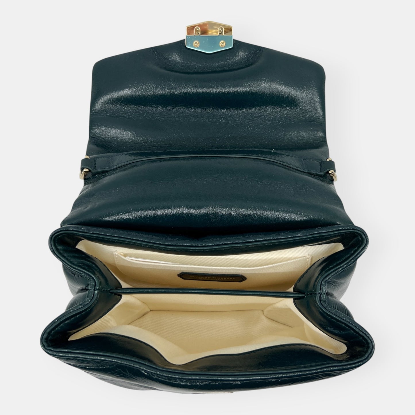 Scanlan Theodore Forest Green Leather Small Pillow Bag