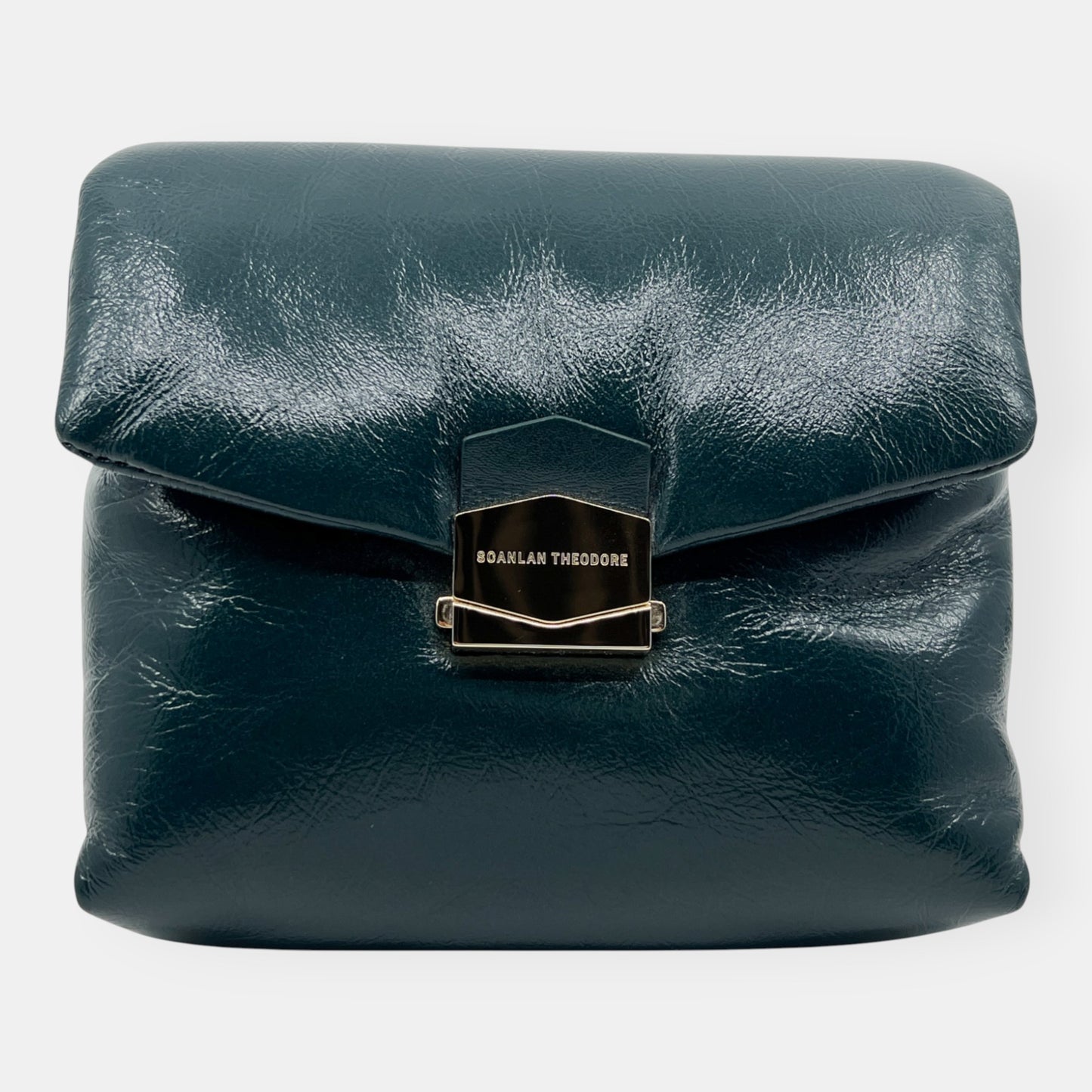 Scanlan Theodore Forest Green Leather Small Pillow Bag