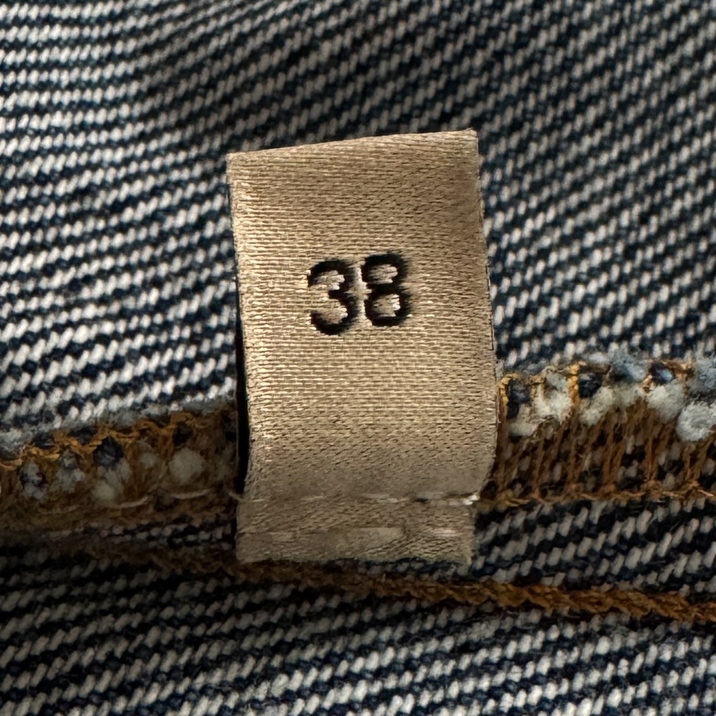 Gucci Eco Washed Organic Blue Denim Safari Jacket EU38 ~ AU8