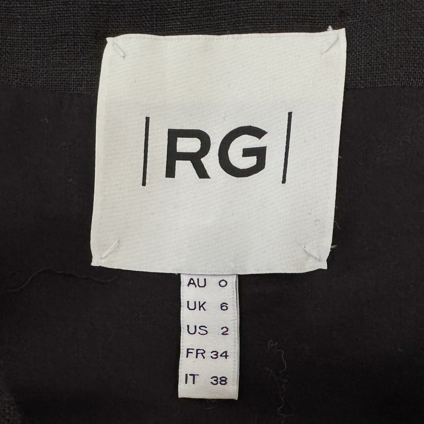 Rachel Gilbert Black Linen Capri V-Neck Midi Dress Small ~ AU6