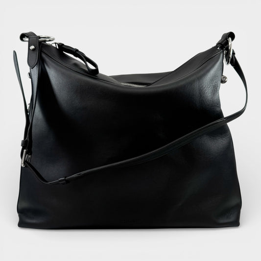 Ralph Lauren Collection Black Leather Bridle Shoulder Bag
