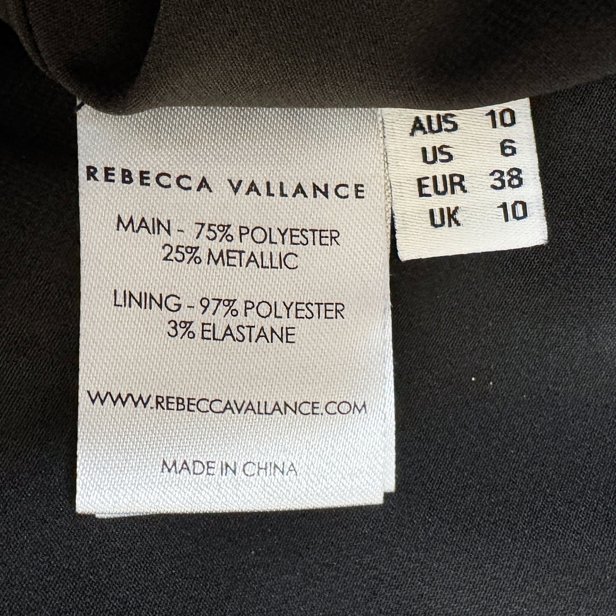 Rebecca Vallance Jagger Blue Metallic Plissé Mini Skater Dress AU10 ~ Medium