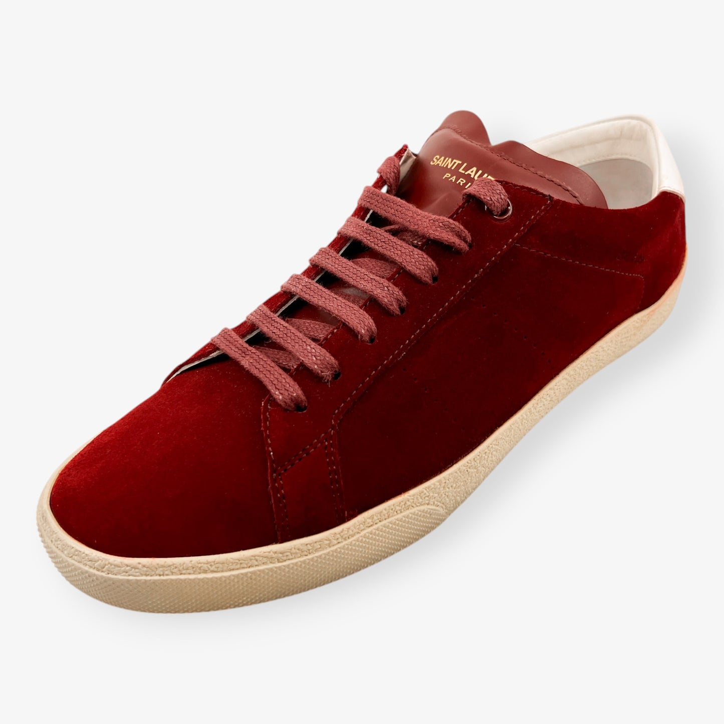 Saint Laurent Claret Red Nubuck Sneakers EU39 ~ AU8