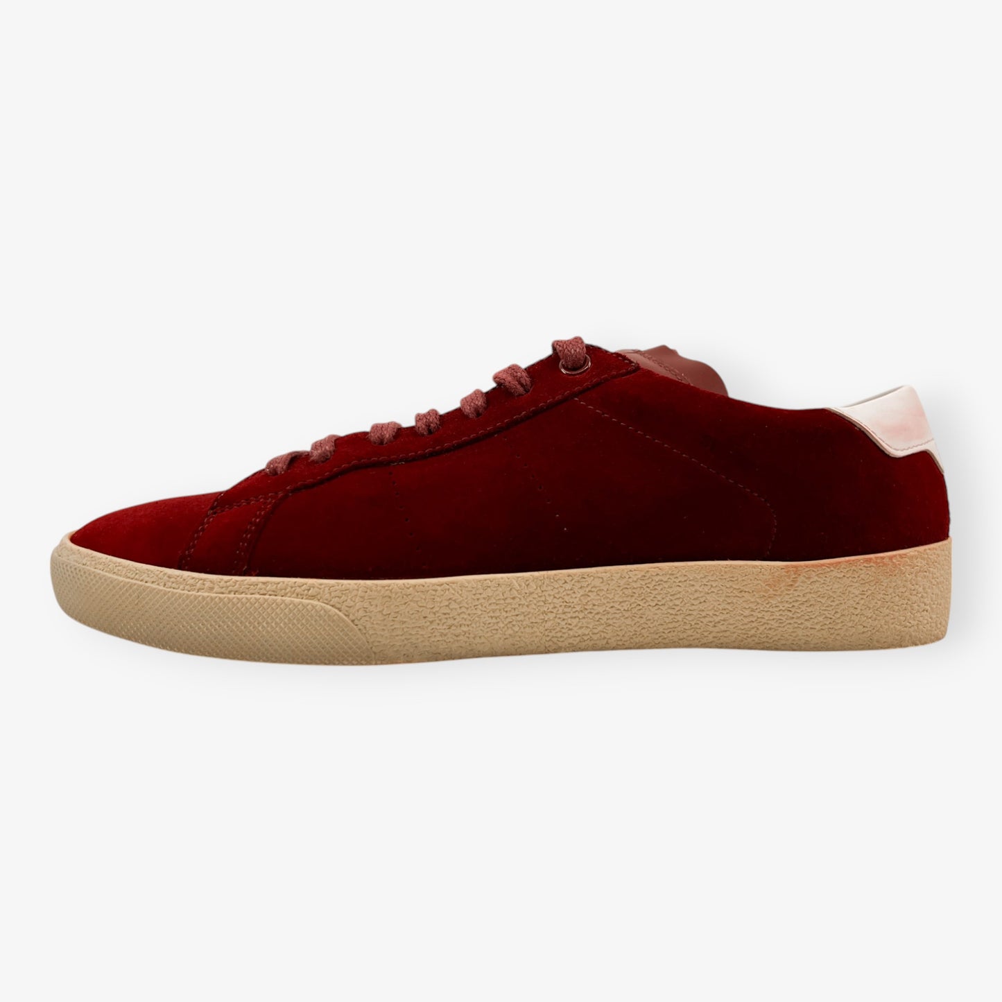 Saint Laurent Claret Red Nubuck Sneakers EU39 ~ AU8