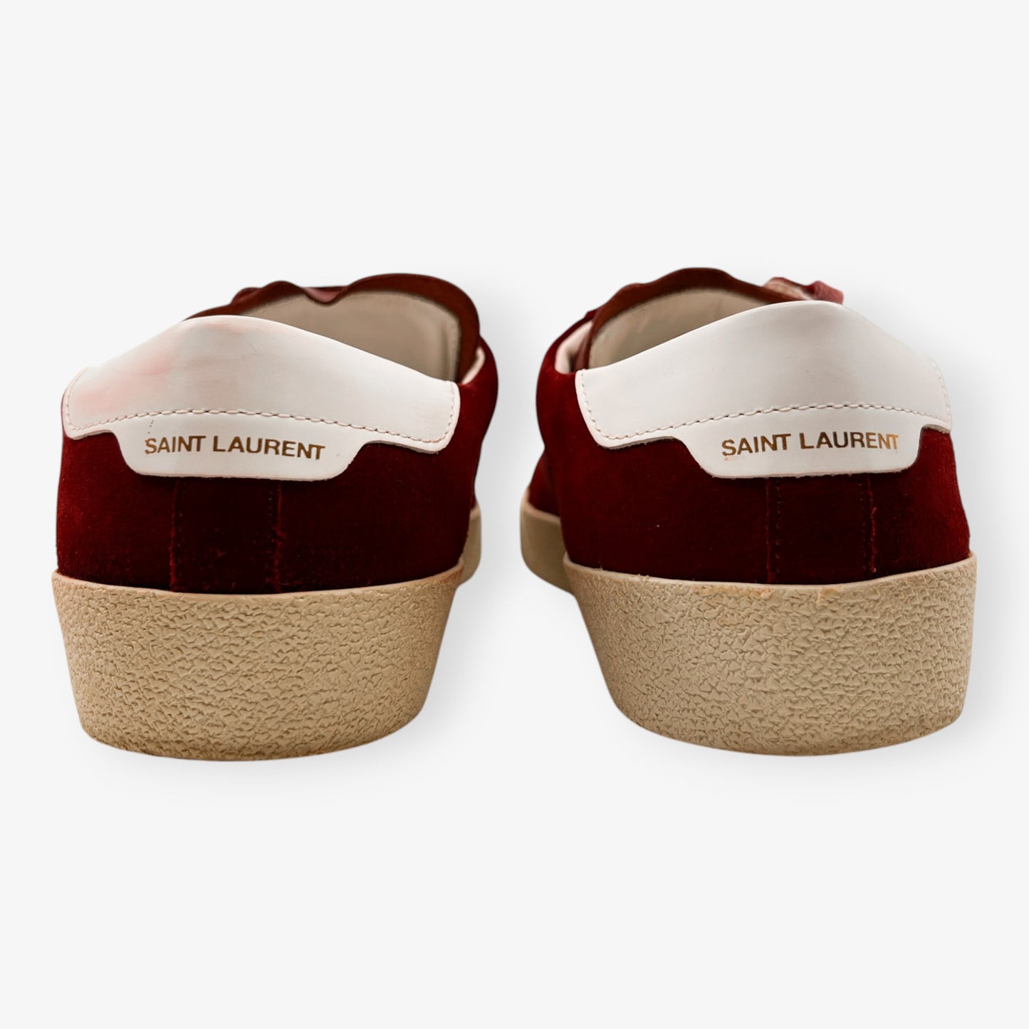 Saint Laurent Claret Red Nubuck Sneakers EU39 ~ AU8