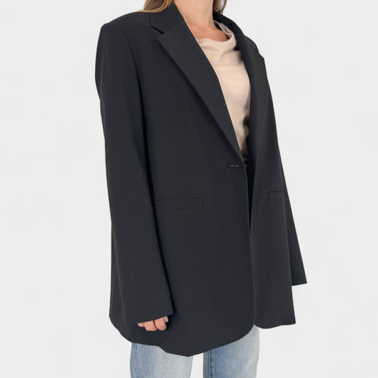 Sass & Bide Black Wool Blend 'Say My Name' Blazer Jacket Medium ~ AU12