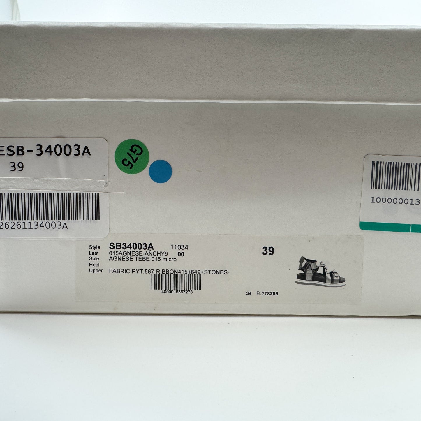 See By Chloe Green Jewelled Sport Sandals EU39 ~ AU8