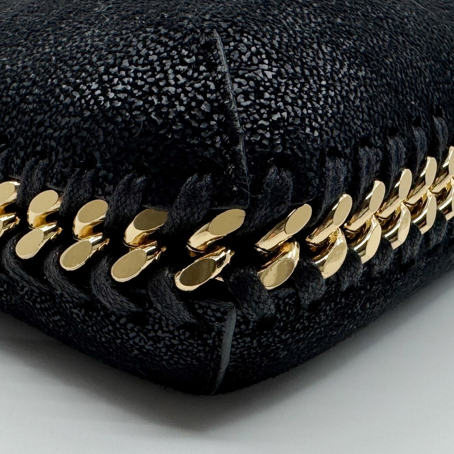 Stella McCartney Black Falabella Zip Mini Shoulder Bag