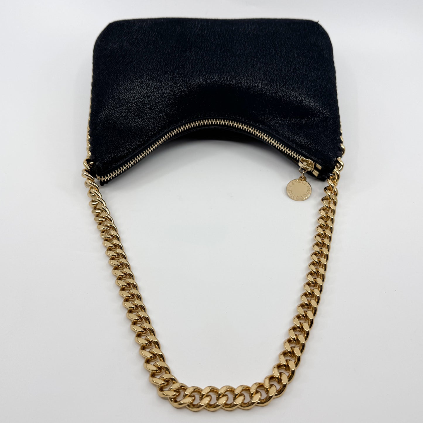 Stella McCartney Black Falabella Zip Mini Shoulder Bag