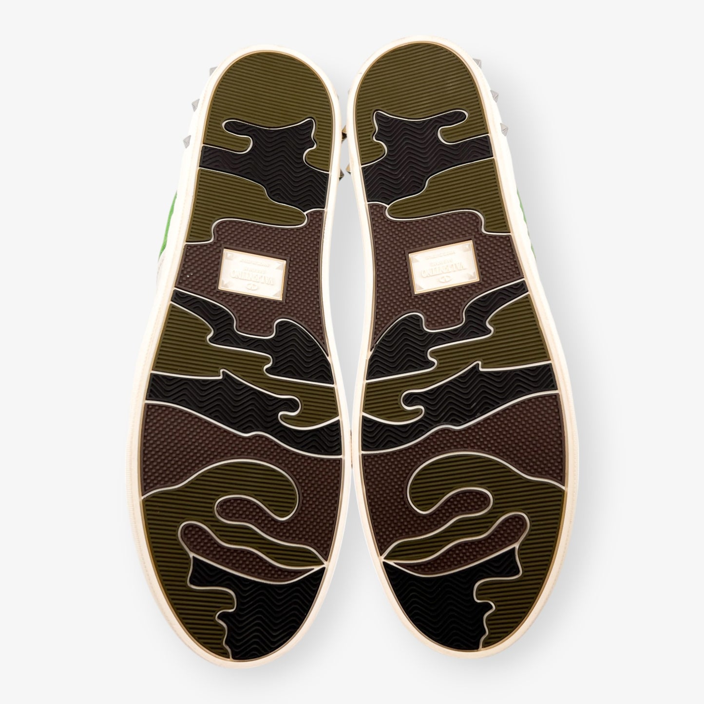 Valentino Garavani Rockstud Bright Green Suede Sneakers EU40 ~ AU9