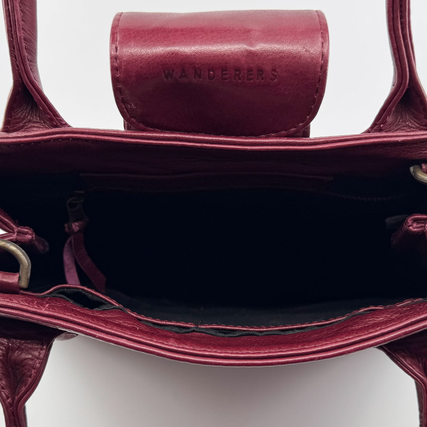Wanderers Burgundy Red Leather Luxembourg Top Handle Handbag