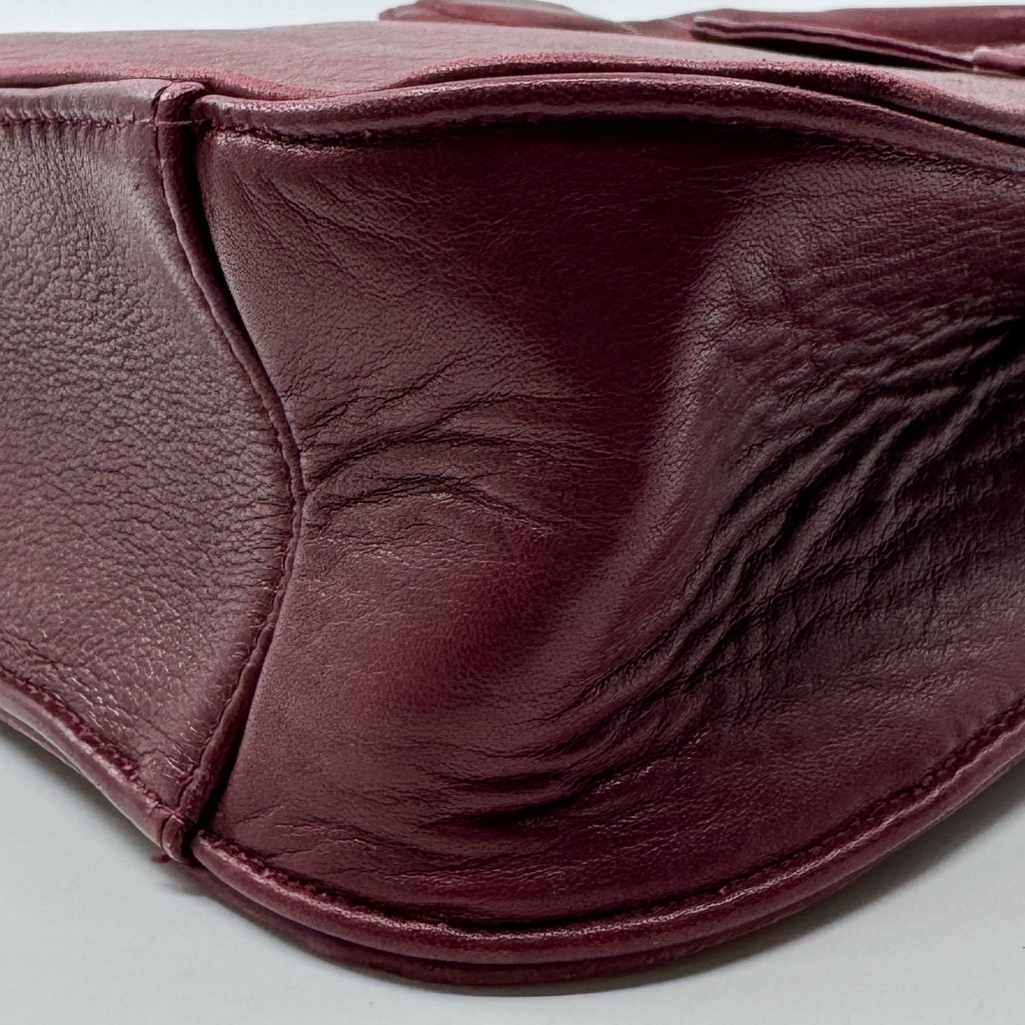 Wanderers Burgundy Red Leather Luxembourg Top Handle Handbag