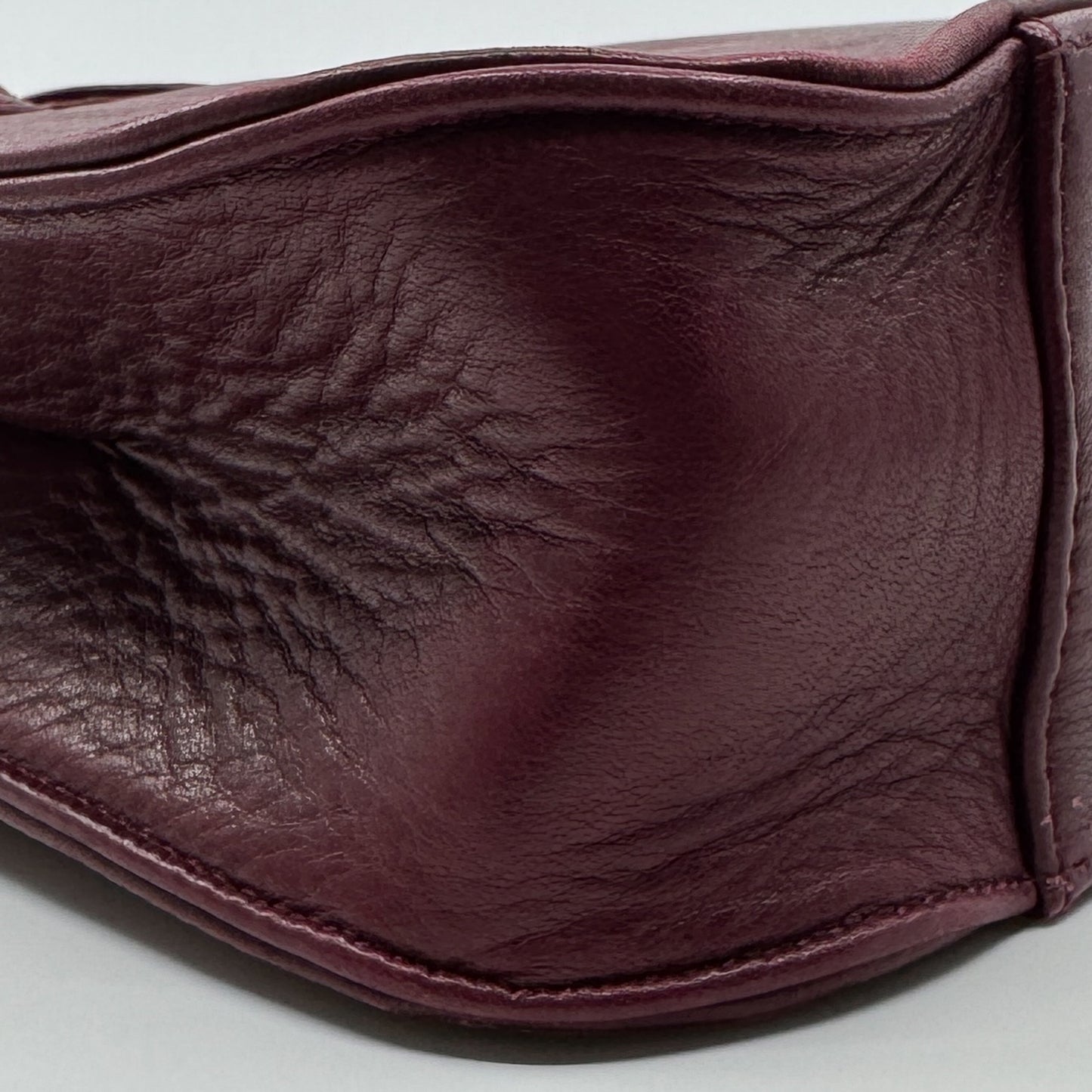 Wanderers Burgundy Red Leather Luxembourg Top Handle Handbag