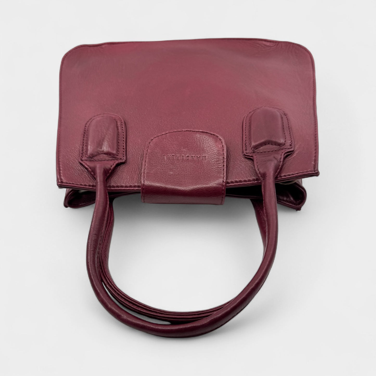 Wanderers Burgundy Red Leather Luxembourg Top Handle Handbag