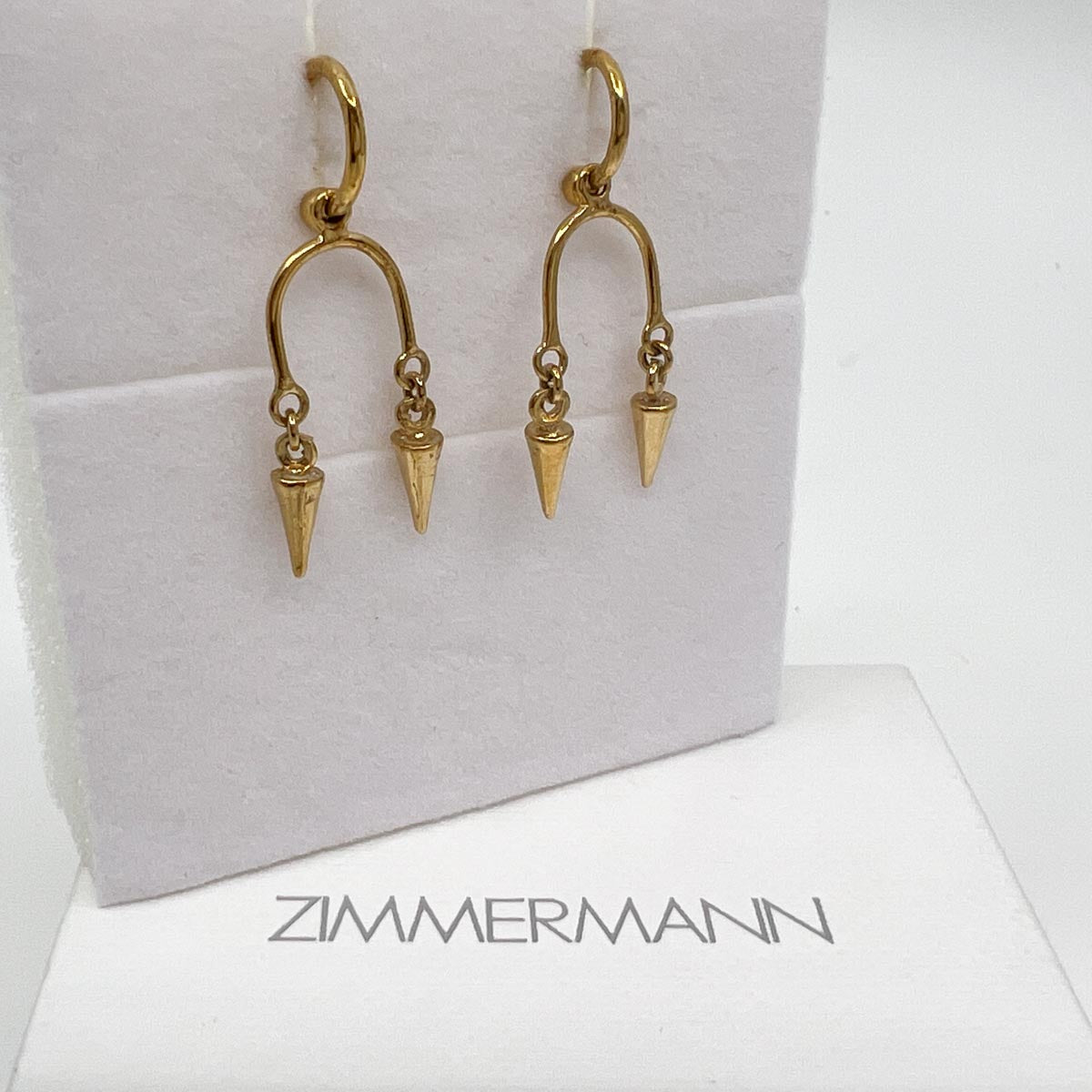 Zimmermann Gold-Tone Brass Double Spike Earrings