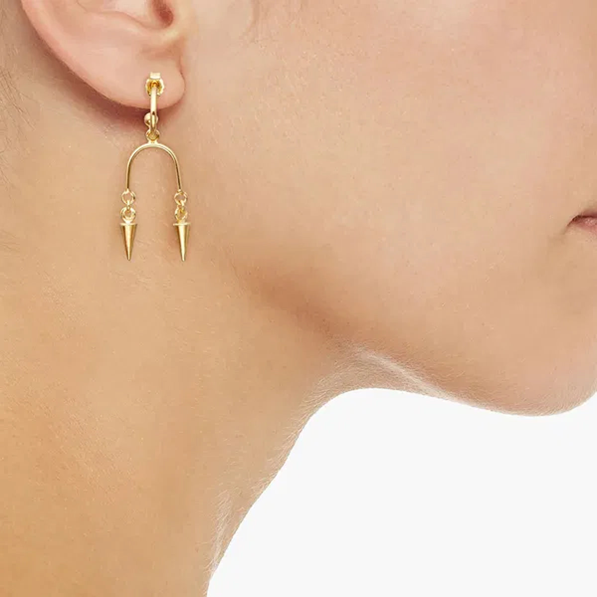 Zimmermann Gold-Tone Brass Double Spike Earrings
