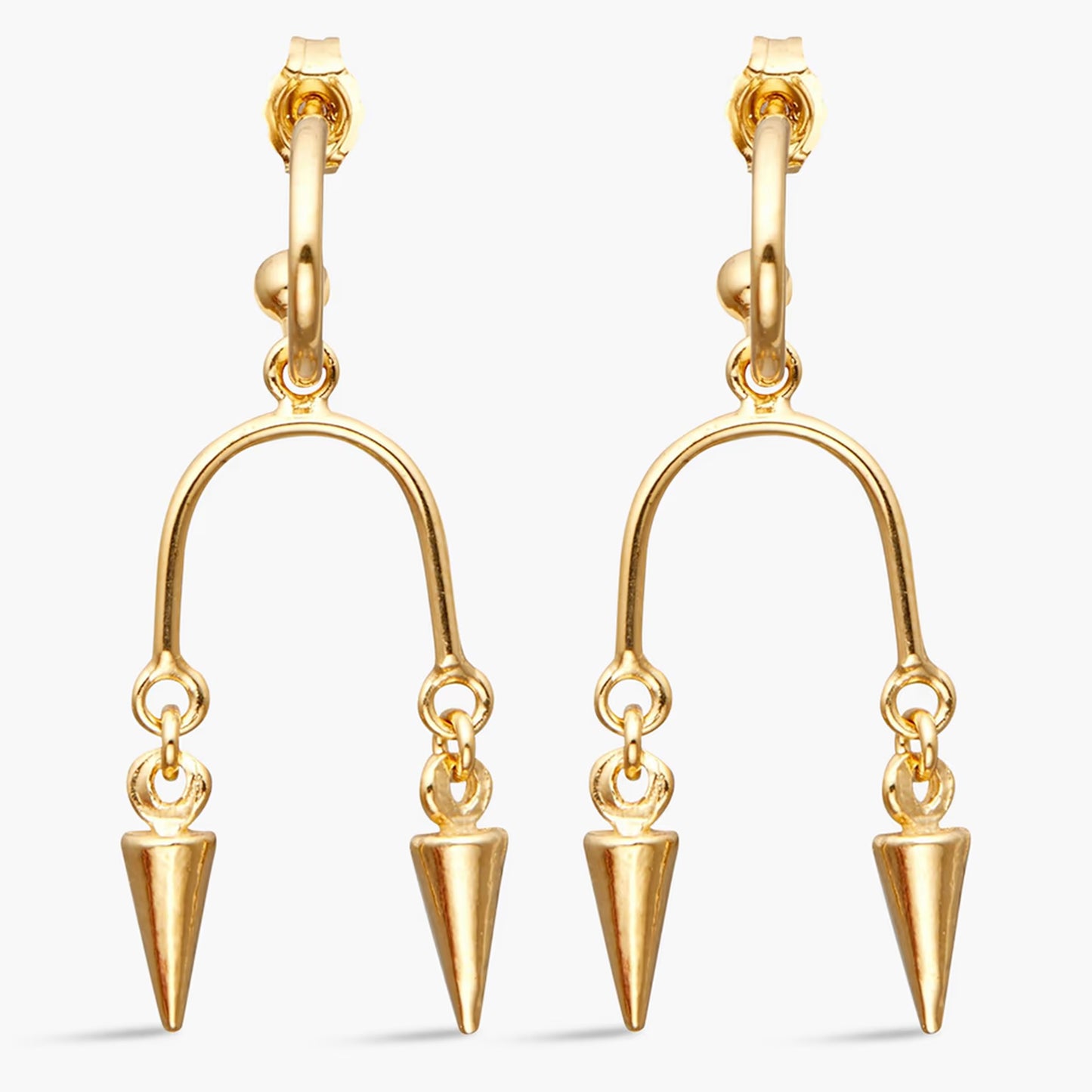 Zimmermann Gold-Tone Brass Double Spike Earrings