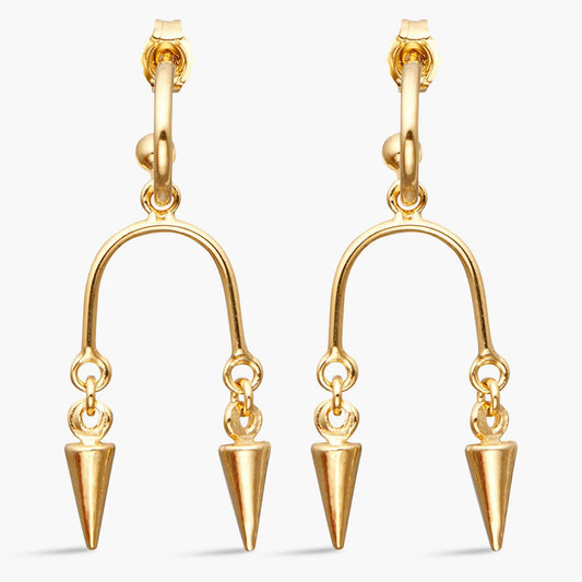 Zimmermann Gold-Tone Brass Double Spike Earrings