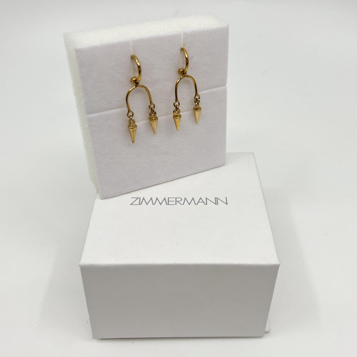 Zimmermann Gold-Tone Brass Double Spike Earrings