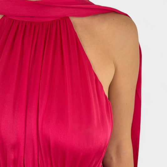 Zimmermann Pink Silk Halter Dress 2 ~ AU10 ~ Medium