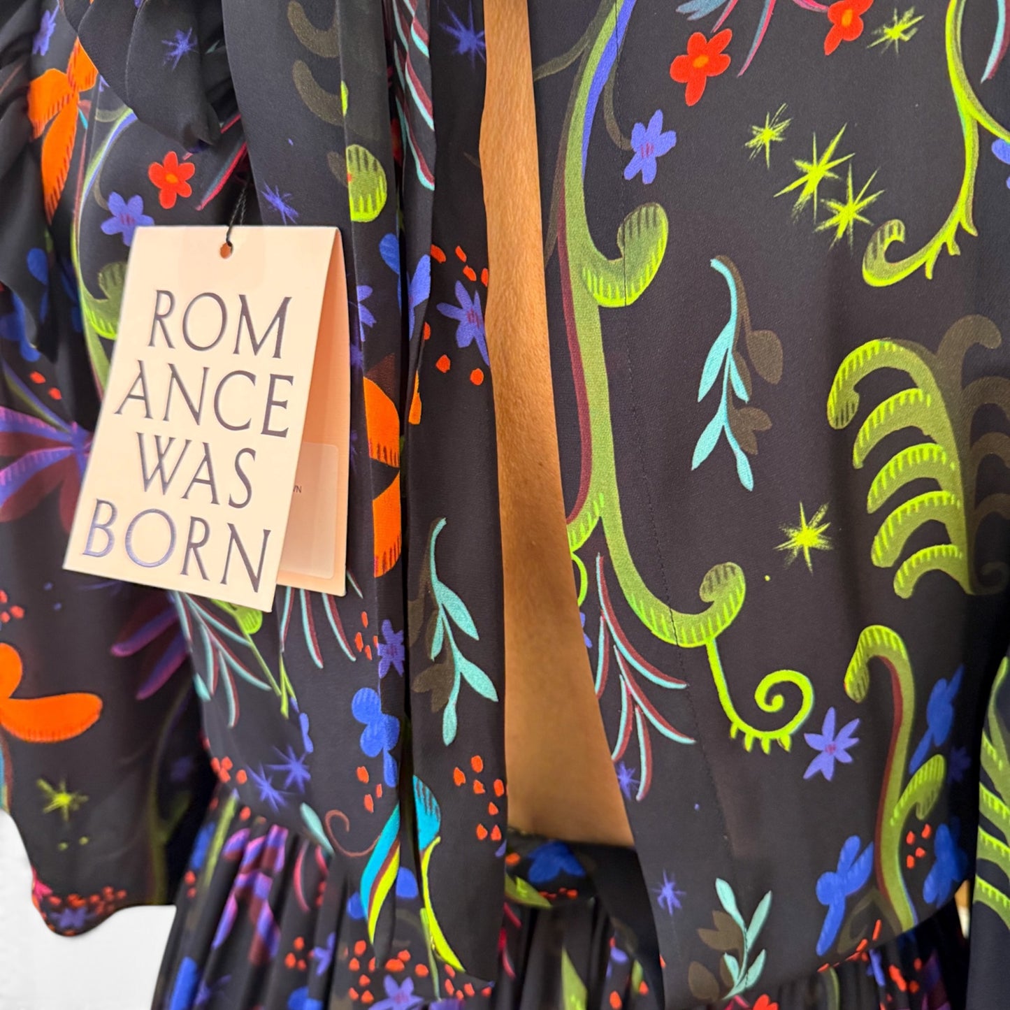 Romance Was Born X Disney Silk Floral Print Dress Medium ~ AU12 [NEW]