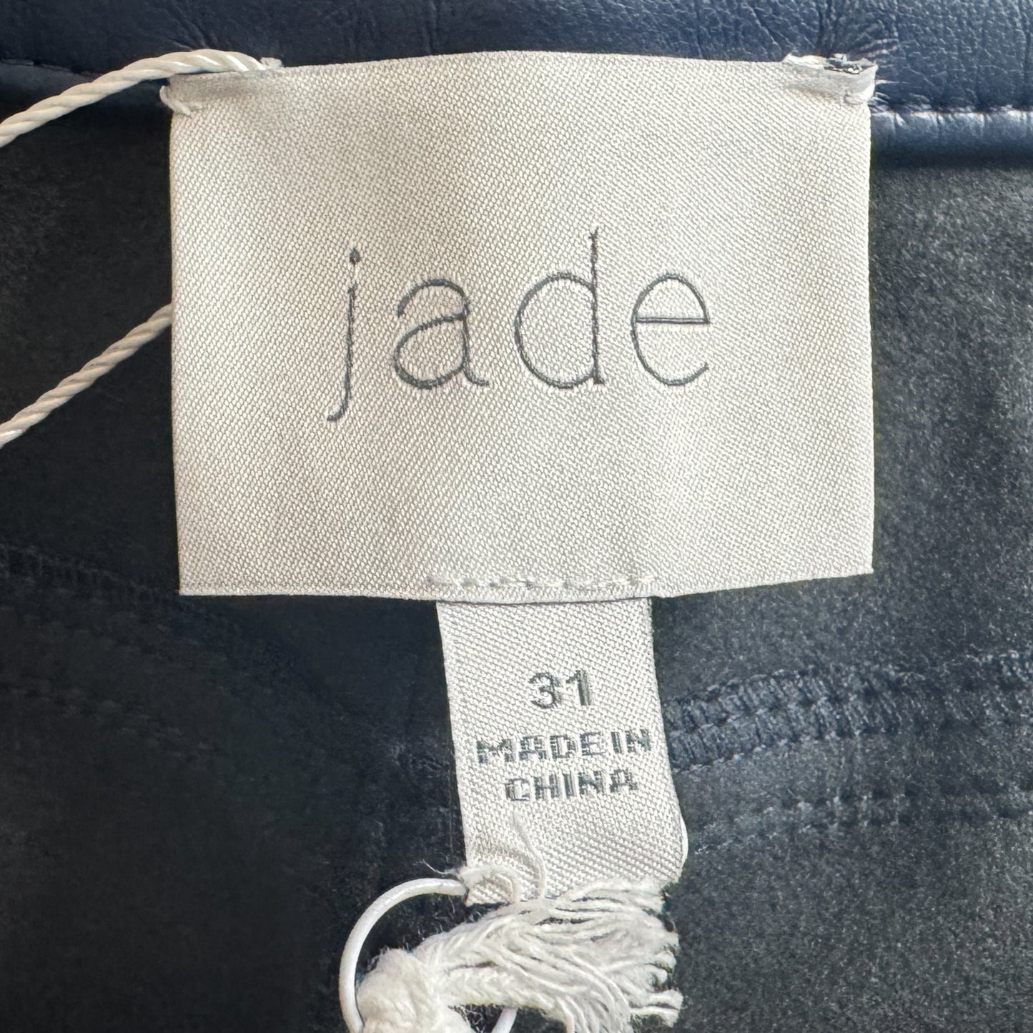 Johnny Was Navy Blue Vegan Leather Addy Pants W31 ~ AU12 [NEW]