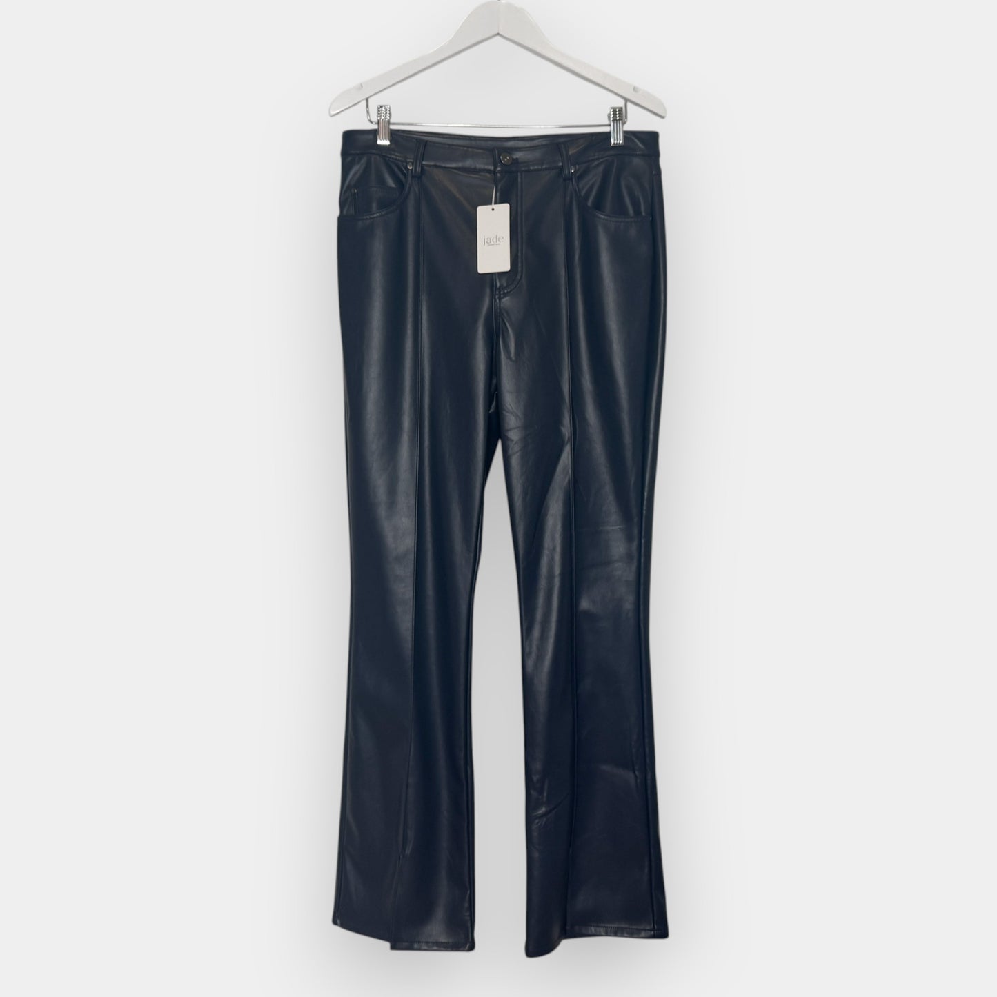 Johnny Was Navy Blue Vegan Leather Addy Pants W31 ~ AU12 [NEW]